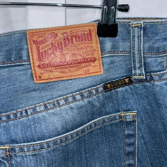 Lucky Jean's mens blue straight leg denim jeans | Sz 33