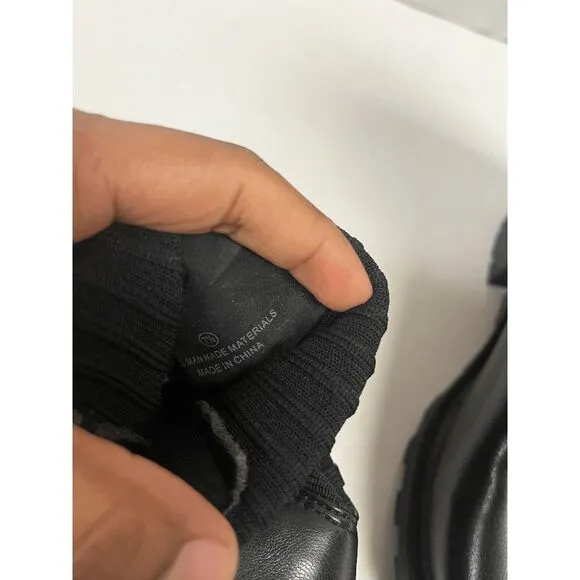 Lulus Jerico Black Slip-On Ankle Boots Size 7 1/2
