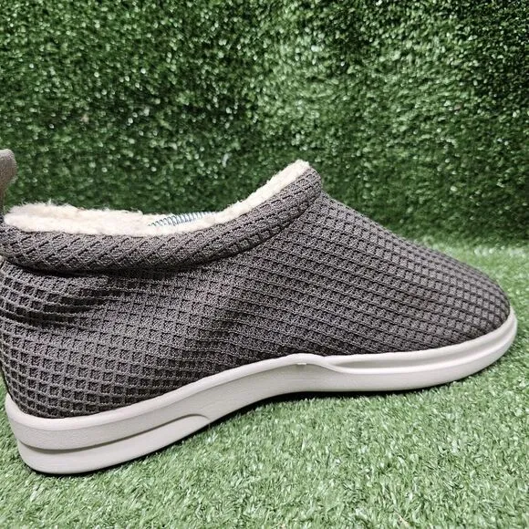 Lusso Cloud Guru Sherpa Lined Gray Waffle Chukka Slip On‎ Slippers Shoes Mens 11