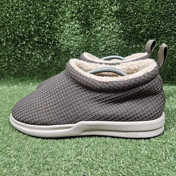 Lusso Cloud Guru Sherpa Lined Gray Waffle Chukka Slip On‎ Slippers Shoes Mens 11