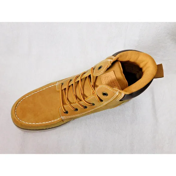 M81 Levi's Men's Dean Waxed Lace Up Moc-Toe Boots 10 M