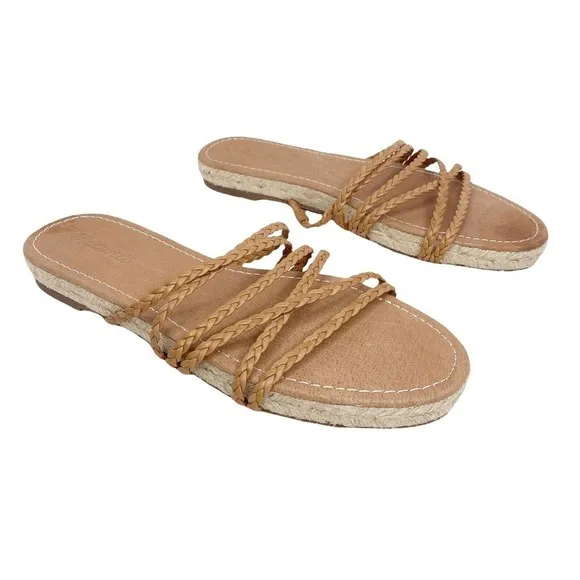 Madewell braided slide sandals Sz 10