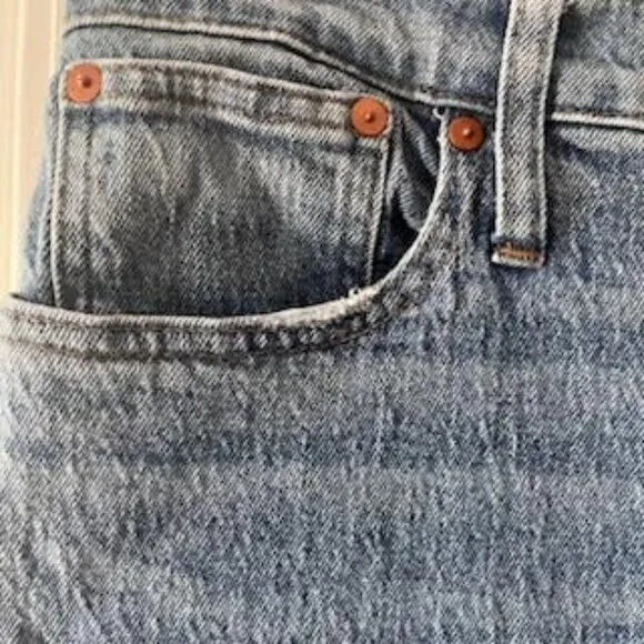 Madewell Classic Straight Jean Denim Women's Size 31 Style #AA596 Y2K Inspired
