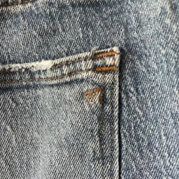 Madewell Classic Straight Jean Denim Women's Size 31 Style #AA596 Y2K Inspired