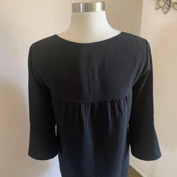 Madewell Pop On Smock Dress Fluterry Bell Sleeves
