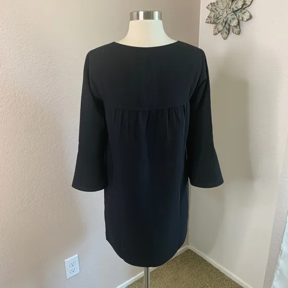 Madewell Pop On Smock Dress Fluterry Bell Sleeves