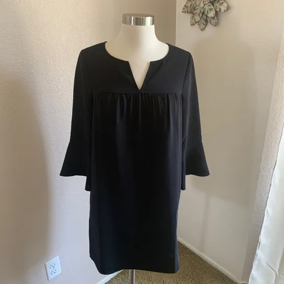 Madewell Pop On Smock Dress Fluterry Bell Sleeves