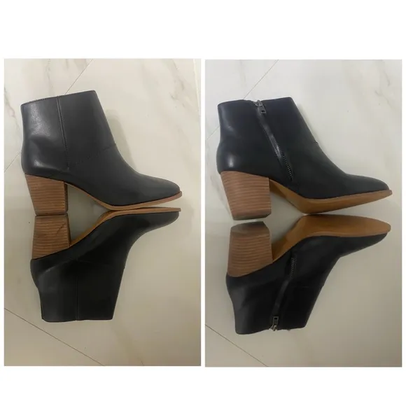 Madewell Rosie Ankle Boots in Black Leather size 8.5 -NWOB