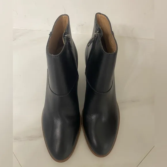 Madewell Rosie Ankle Boots in Black Leather size 8.5 -NWOB