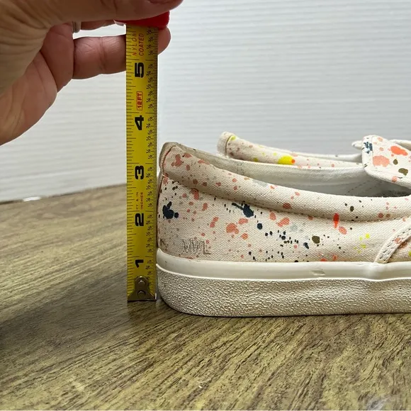 Madewell Sidewalk Paint Splatter Slip on Sneakers Size 9.5