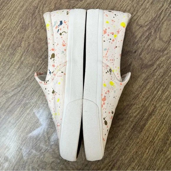Madewell Sidewalk Paint Splatter Slip on Sneakers Size 9.5