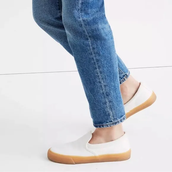 Madewell Sidewalk Slip-On Sneakers in Recycled Canvas Size W 10/ M 8.5