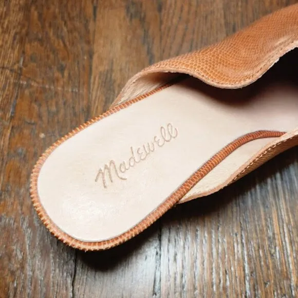MADEWELL The Ayanna Clog in Lizard Embossed Leather