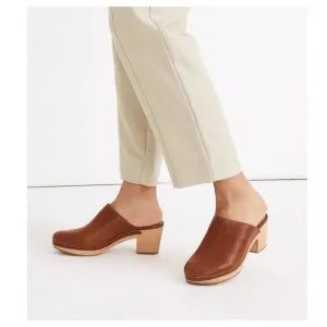 MADEWELL The Ayanna Clog in Lizard Embossed Leather