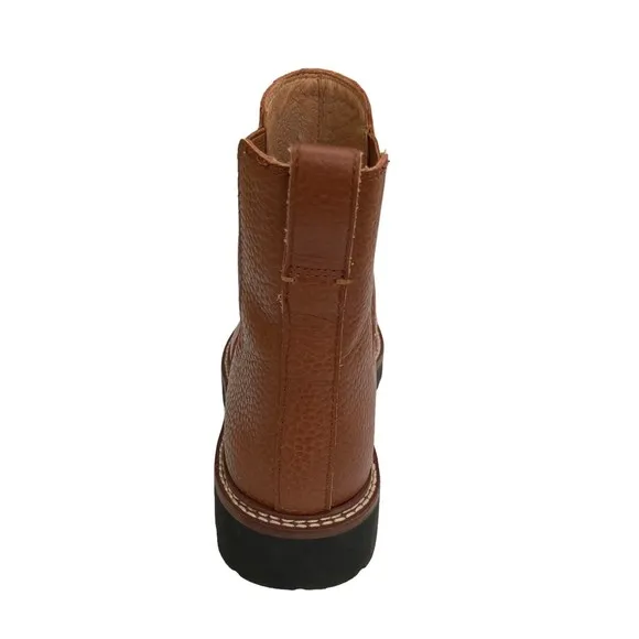 Madewell Womens Leather Elastic Slip-On Textured Sole Ankle Boots Size 7.5 NWOB