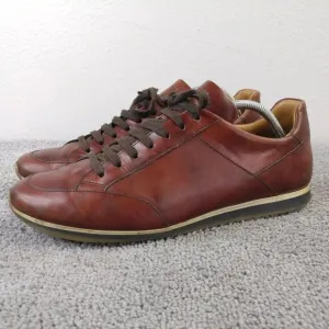 Magnanni Chaz Mens Size 10 Shoes Brown Leather Sneakers 19816 Portugal Lace Up