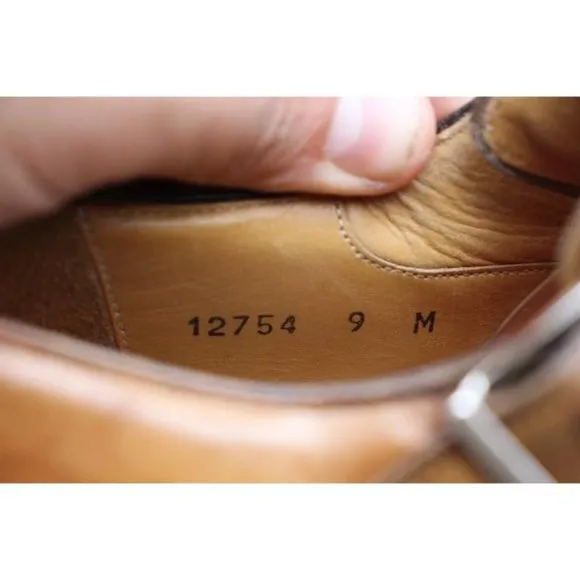 Magnanni Double Monk Strap Men's Size 9 M Brown Dress Shoes 12754