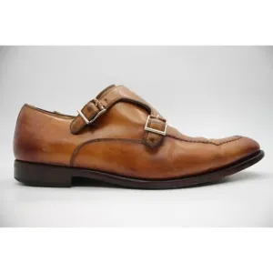 Magnanni Double Monk Strap Men's Size 9 M Brown Dress Shoes 12754