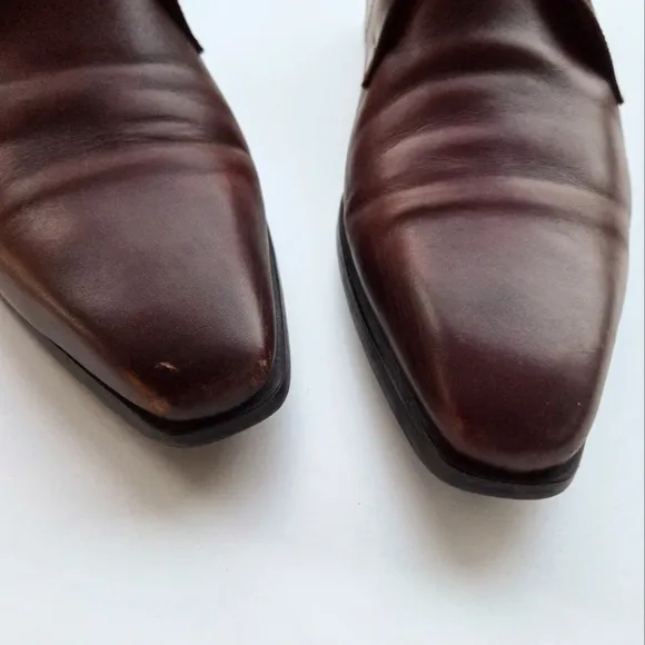 Magnanni Leather Monk Strap Chukka Boots Cognac Size Size 10