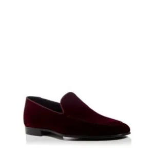 MAGNANNI Mens Burgundy Padded Alexis Round Toe Slip On Slippers Shoes 13