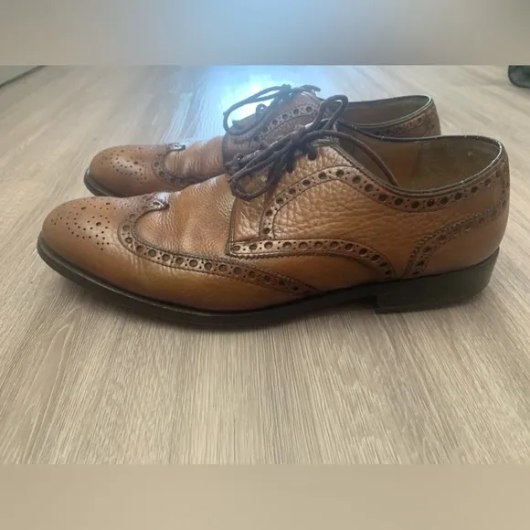 MAGNANNI Mens Size 9M Oxford Wingtip Dress Shoes Brown Leather‎  SPAIN