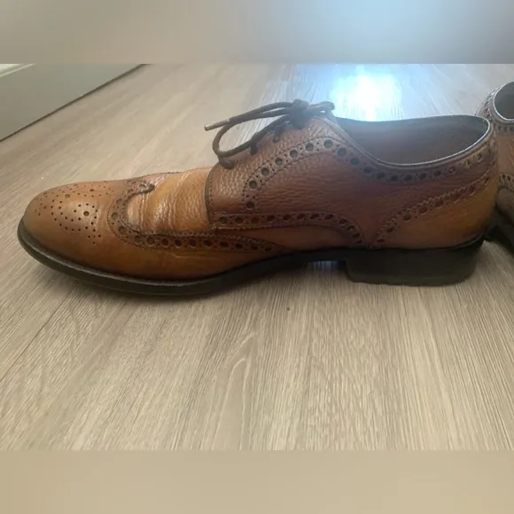 MAGNANNI Mens Size 9M Oxford Wingtip Dress Shoes Brown Leather‎  SPAIN