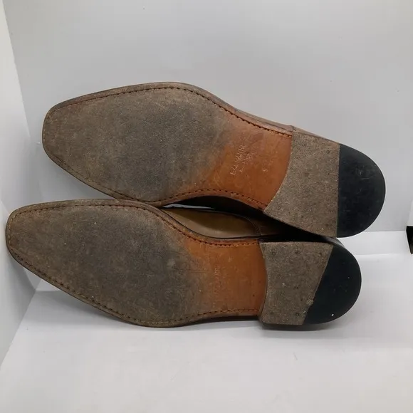 Magnanni Miro Double Monk Strap Plain Toe Dress Shoes Mens 9M Mahogany Brown