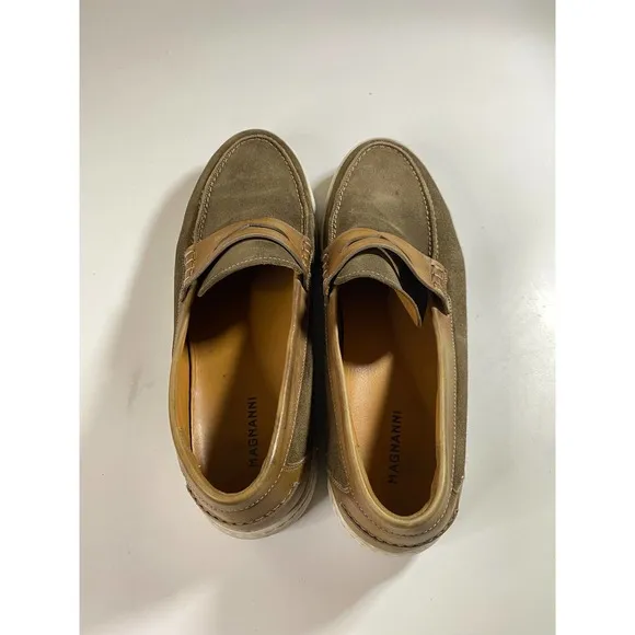 Magnanni Suede Loafers Slip on Sneakers Men's Size 10
