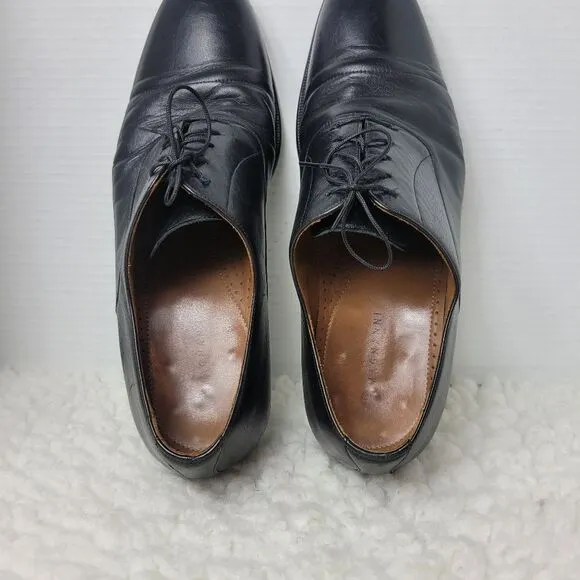 Magnanni Toledo Men’s Size 11.5 Oxford Shoes Black Leather Cap Toe Dress Lace Up