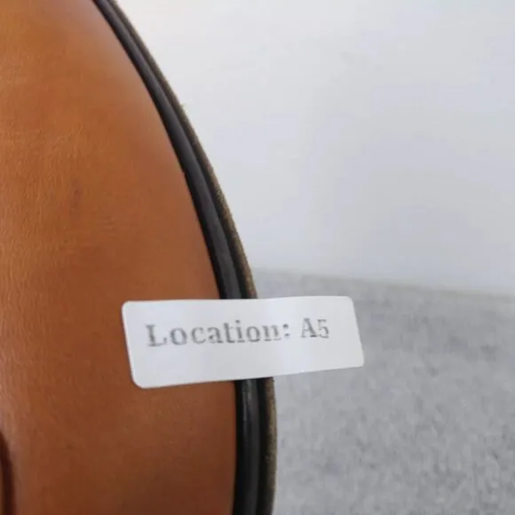 MaisonForte Mens Size 10.5 Dress Shoes Light Brown Leather Oxfords Lace Up