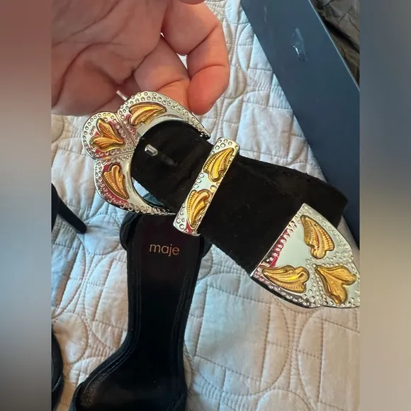 Maje Black Women's Sandals