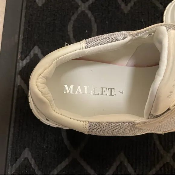 Mallet Cream and Gray Sneakers