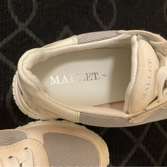 Mallet Cream and Gray Sneakers