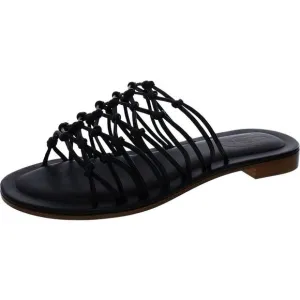 Mansur Gavriel Womens MIGNON SLIDE Black Leather Slide Sandals Shoes New