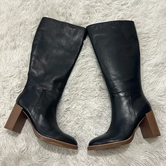 Marc Fisher Gabey Tall Boots - Wide Calf - NWT - Size 7.5 - Black