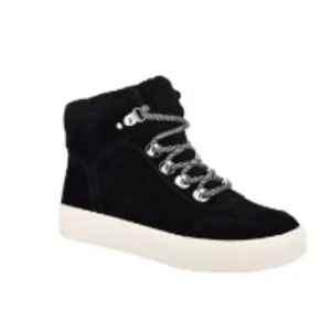Marc Fisher Ltd Summa Suede Cold-Weather Sneakers Black 10M NWT
