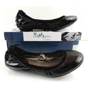 Maria Sharapova by Cole Haan Air Bacara Ballet Flats Shoes Black Patent Size 5.5