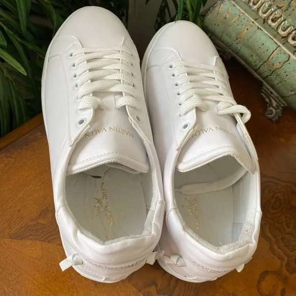 Martin Valen Men’s Casual Low White Sneakers