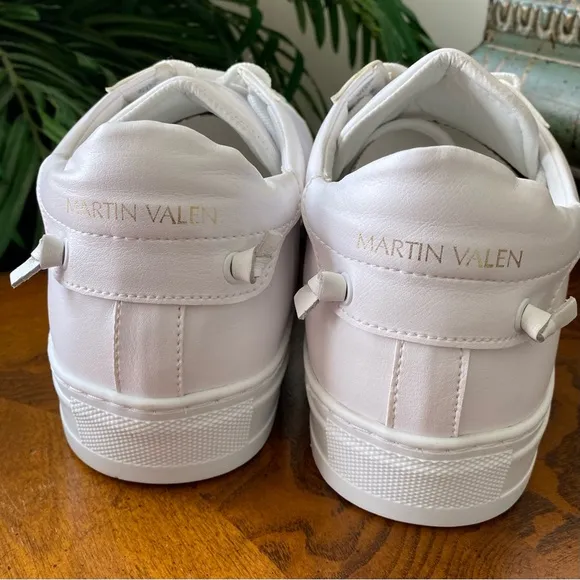 Martin Valen Men’s Casual Low White Sneakers