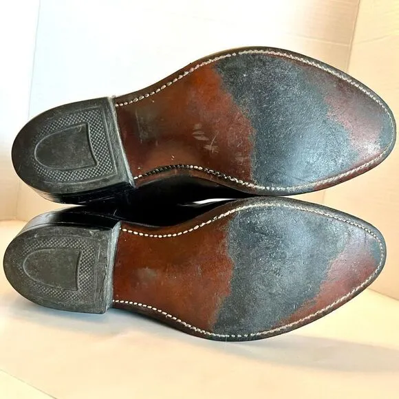 MASON Western Boots Leather Black Cherry Men's Size 9 D 953-1