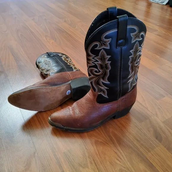 Masterson Boot Co. RB111 Men’s Leather Cowboy Western Boots Size 10D