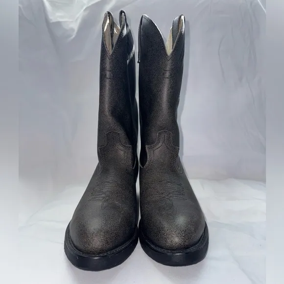 Masterson Mens Western Cowboy Boots RB 4003 Leather  Gray  Size 10.5 D