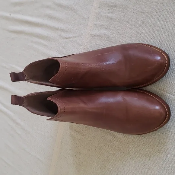 Matisse Morris Leather Women's 7 Split Ankle Boots Saddle Brown