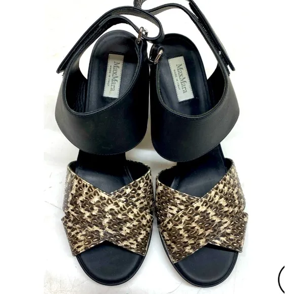 MaxMara Snake skin Women's heels size 6.5 🐍
