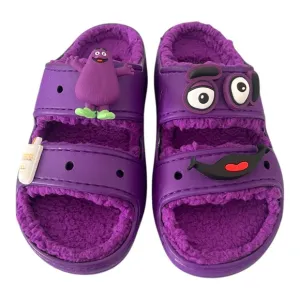 McDonald's X Crocs GRIMACE Cozzzy Sandal Men’s 7 Women’s 9 Purple Collaboration