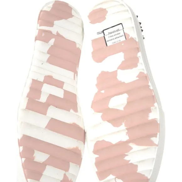 MCM Leather crystal slip on bling sneakers 37