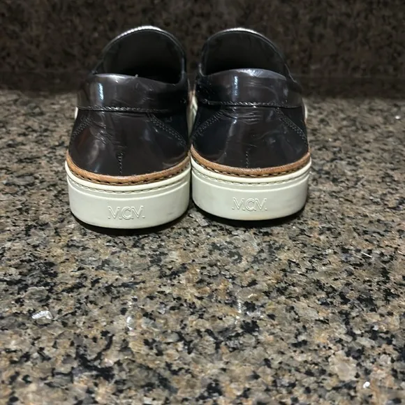 MCM signature slip on sneakers