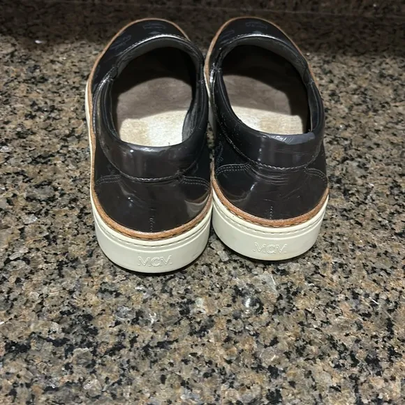MCM signature slip on sneakers