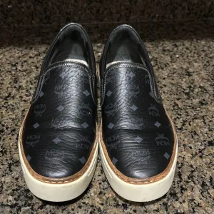 MCM signature slip on sneakers