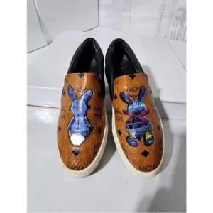 MCM Visetos slip on bunny rabbit rare sneakers